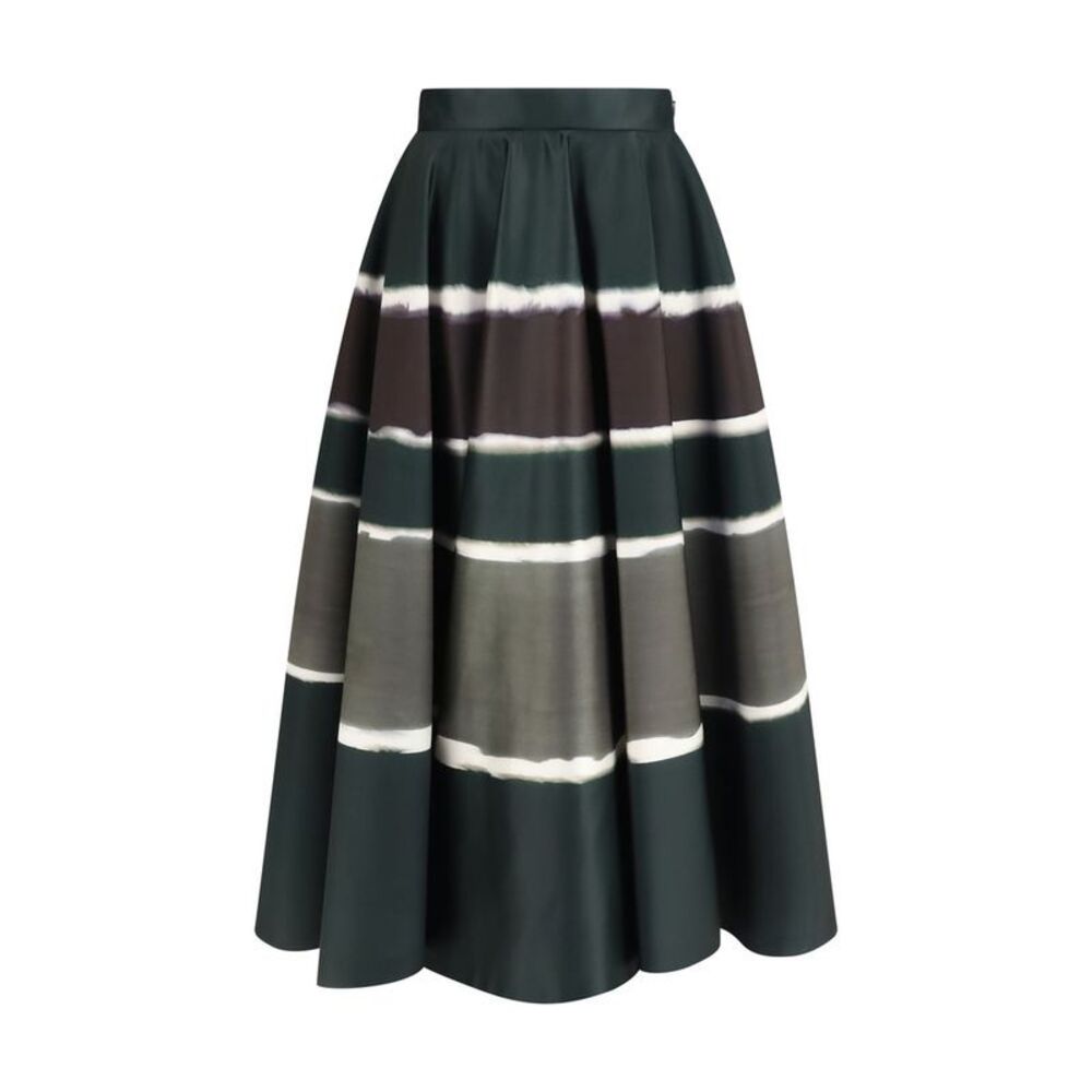 Sara Roka Multicolor Polyester Long Women's Skirt